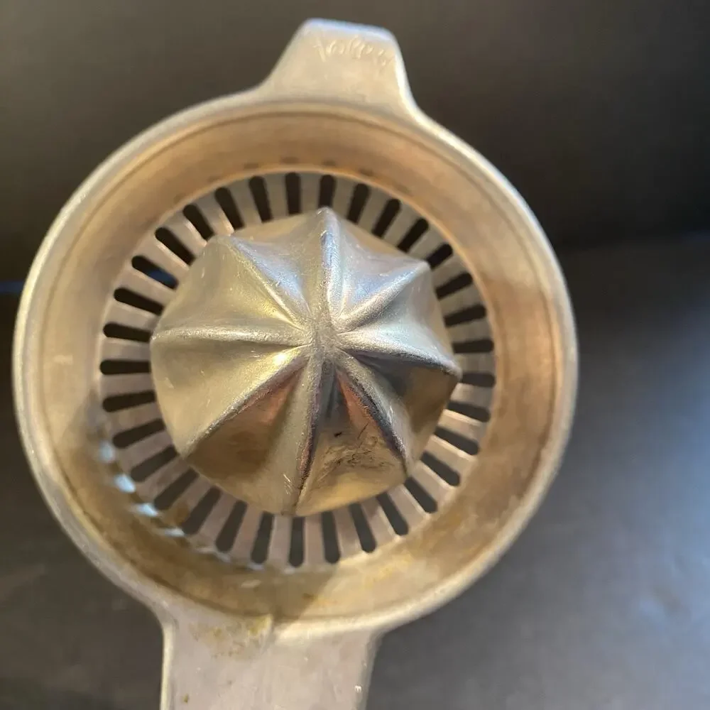 Vintage Foley Juicer Reamer with Strainer Handheld Aluminum